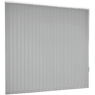 Lamellenvorhang Vertikaljalousie Grau Hellgrau Lamellen Fenster Rollo Breite 100-250 cm Höhe 150-250 cm Vorhang Flächenvorhang Schiebevorhang Streifenvorhang blickdicht halbtransparent (220 x 220 cm)
