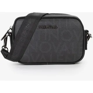 Umhängetasche VALENTINO BAGS "KING RE", Herren, Gr. B/H/T: 18cm x 12cm x 5cm, schwarz, Lederimitat, Taschen Umhängetasche, Herren, Schultertasche, Kamarabag mit Logoschriftzug