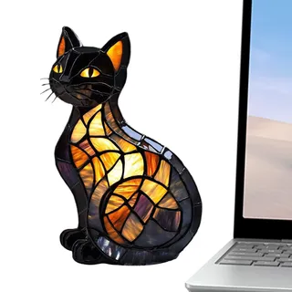 Generisch Tier Lampe | Katze Nachttischlampe LED Nachtlicht - Harz Skulptur Gruselige Deko für Wohnung Schlafzimmer,Wohnzimmer Schlafzimmer Kinderzimmer Nachttisch Lampe Innenbereich