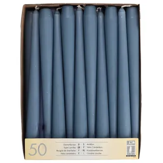 Papstar Leuchterkerzen 25 cm 50 St. arktikblau