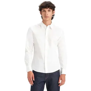 Levi's Battery Housemark Slim Langarmhemd Neutrals 86625-0038 M