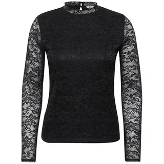 STREET ONE Spitzenshirt LTD QR lace turtle neck shirt schwarz 38 EU