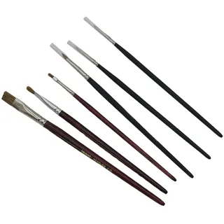 Grimas Pinselset für Acrylfarben Ölfarben verschidene Größen 6er-Set Malen Ze...