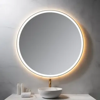 Neoro n50 Metal Touch Lichtspiegel Ø 120 cm, mit umlaufender Beleuchtung, direkt + indirekt, BN0048MI,