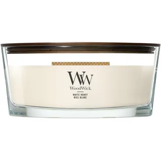 Woodwick Duftkerze White Honey 454 g beige