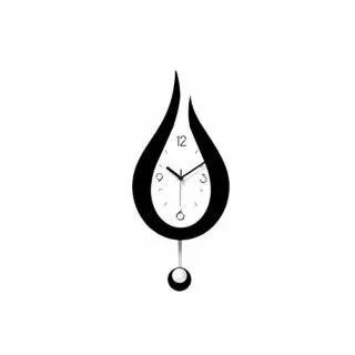 Geräuschlose Schaukel-wanduhr Mit Tropfenförmigem Muster, Modernes Skandinavisches Design Für Wohnzimmer Oder Schlafzimmer