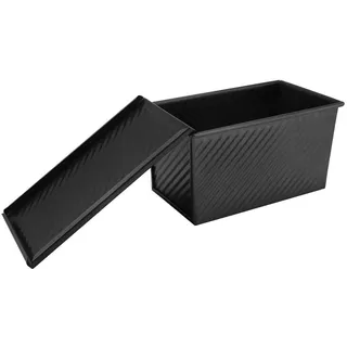 TICFOX Samfox Laib Pfanne, Antihaft-Toastbrotform Backform mit Deckel für die Kuchen- und Toastherstellung