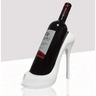 Fantes High Heel Weinhalter Flaschenregal Theke Top Storage Stand für Hochzeit Party Home Decor (White High Heel)