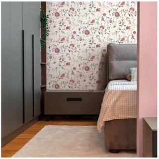 A.S. Création Vliestapete Floral Blüten Wildblumen Blätter Weiß Grün Rosa 39746-1