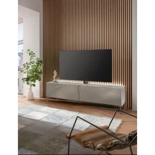 Munari TV-Lowboard Leo Vinci Glas Grau