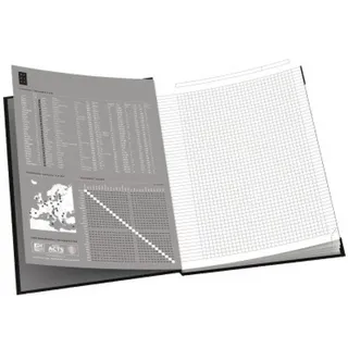 Oxford Notizbuch Office Essentials A4 kariert Schwarz