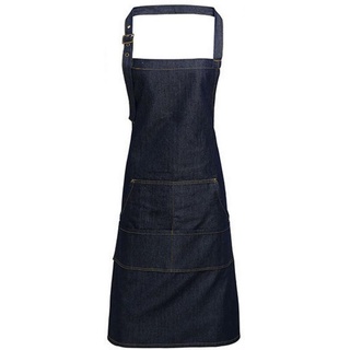 Premier Workwear Kochschürze Jeans Stitch Denim Bib Apron - 72 x 86 cm