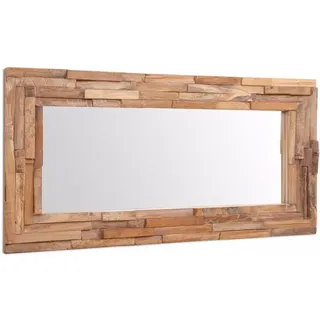 vidaXL Dekorativer Spiegel Teak 120 x 60 cm Braun
