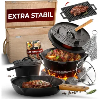 gusskönig Grillgeschirr, Dutch Oven Set