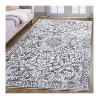 oKu-Tex Victoria Kurzflorteppich 80 x 150 cm Grau