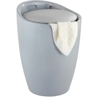 Wenko Badhocker mit Wäschesammler Candy 25625100 grau