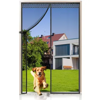 EXTSUD Fliegengitter Balkontür 100 x 220 cm Schwarz