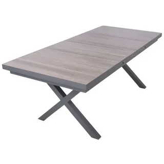 Garden Pleasure AMELIA Ausziehtisch 200/260 x 100 x 77 cm Anthrazit/Braun