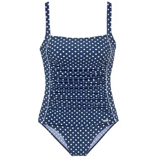 LASCANA Badeanzug Damen marine-weiß Gr.50 Cup B