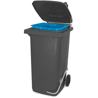 BRB-Lagertechnik Müllbehälter 120 l Anthrazit