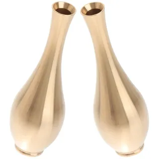 IMIKEYA 2 Stück Kleiner Kupfervasen Retro für Tischdeko Innenbereich Miniatur Blumenvase aus Reinem Kupfer Dekorative Vasen für Hochzeit Büro und Garten
