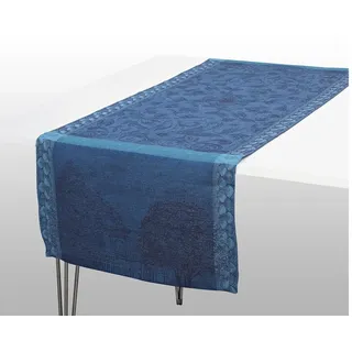 Le Jacquard Francais Tischläufer Tischläufer Symphonie Baroque Crepuscule 50x150 cm, jacquard-gewebt blau