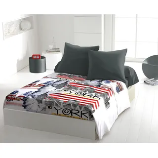 Home Linge Passion Bettwäsche, 4-teilig, Mikrofaser, 240 x 300 cm, New York City