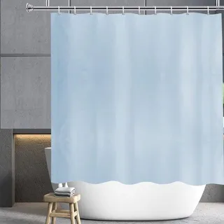 Famanu Duschvorhang Blau - Wasserabweisend, Schimmelresistent, 200 x 200 cm