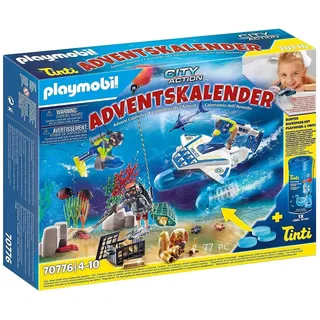 PLAYMOBIL® 70776 - City Action - Adventskalender Badespaß Polizeitauchei