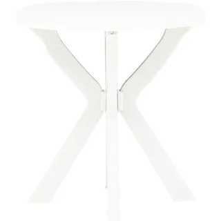 vidaXL Bistrotisch Ø 70 x 11 cm Weiß