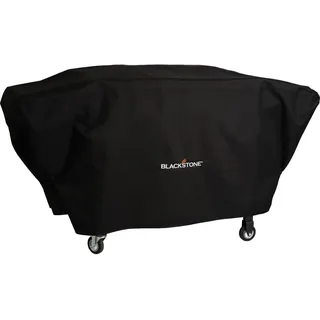 Blackstone 5484 Grillabdeckung, passend für Kochstation mit Haube und Ablagen, wasser- und wetterfest, aus strapazierfähigem 600D-Polyester, Abdeckung für Gasgrill mit flacher Oberseite, Schwarz 91 cm