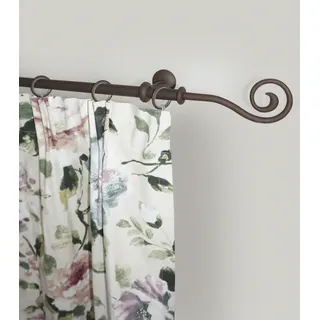 GARESA Vorhangstange Spirale 1-läufig Ø 16 mm 220 cm Braun