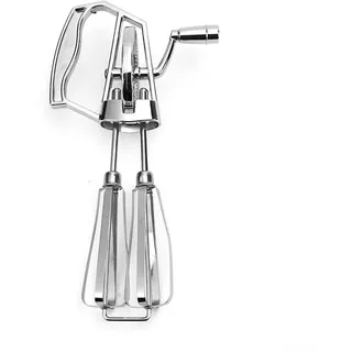 Stabiler Handmixer Edelstahl Manueller Mixer zum effizienten Mischen von Zutaten ohne Stromquelle (klein)