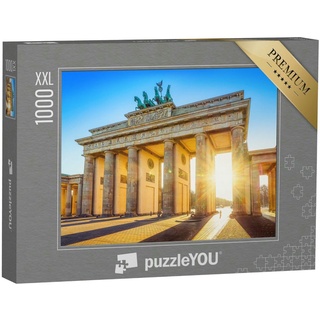 puzzleYOU Puzzle Berühmtes Brandenburger Tor, Berlin, Deutschland, 1000 Puzzleteile, puzzleYOU-Kollektionen Brandenburger Tor