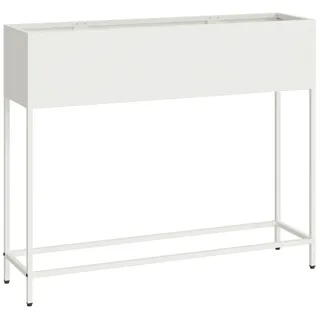 vidaXL Hochbeet 100 x 26 x 82 cm Weiß