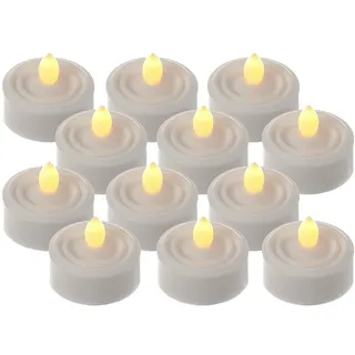 MARELIDA LED Teelichter 3,6 cm 12 St. weiß