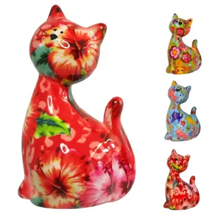 netproshop Spardose Katze Caramel aus Keramik Pomme Pidou Größe S ca. 8x7x13 cm, Auswahl:Red Dream
