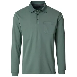 CasaModa Langarm-Poloshirt grün 4XL