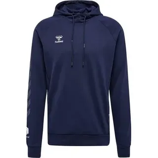 HUMMEL Herren Shirt hmlMOVE GRID COTTON HOODIE, Größe 3XL in Blau MARINE