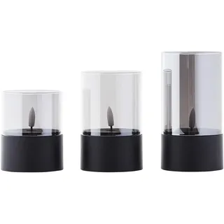 Brilliant Bougie LED-Kerzen 3 St. schwarz