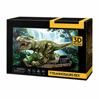 National Geographic - 3D Puzzle Tyrannosaurus Rex | 3D Puzzle Für Kinder Und 3D Puzzles Erwachsene | Dinosaurier Puzzles 3D | Kinder Spielzeug | 52 Teiles