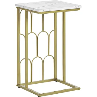 Beliani Beistelltisch Marmor