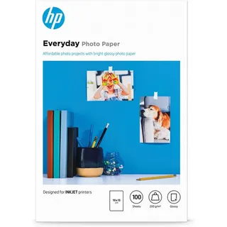 HP Fotopapier glänzend 100 Blatt