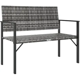 vidaXL Gartenbank 111 x 58 x 88 cm Grau