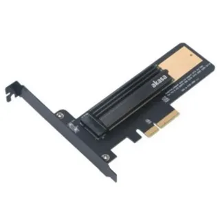 Akasa AK-PCCM2P-02 Schnittstellenkarte/Adapter M.2 Eingebaut - Karten und Schnittstellenadapter (PCIe, M.2, PCIe 2.0, Schwarz, Gold, PC, Pasif)