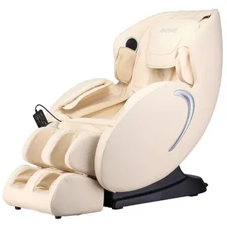 HOME DELUXE - Massagesessel SONO Beige - inkl. Zero Gravity Funktion, Bluetooth und Heizung I Massagestuhl Relaxsessel mit Wärmefunktion