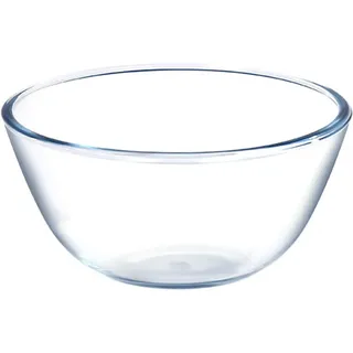 BYYLECL Glasschüssel, Obstschale, Salatschüssel, Glas-Rührschüsseln, große Küchensalatschüsseln zum Kochen, Backen, Zubereiten, spülmaschinenfest, 2700 ml