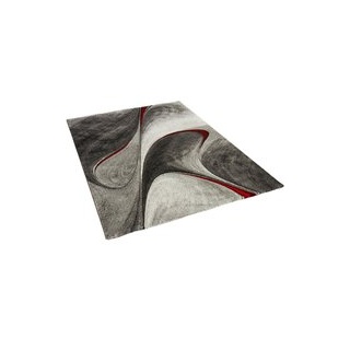 Merinos Webteppich Brilliance grau B/L: ca. 80x150 cm - grau, rot