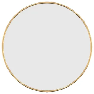 vidaXL Wandspiegel Rundspiegel Flurspiegel Spiegel Badspiegel Hängespiegel Dekospiegel Schminkspiegel Badezimmerspiegel Golden Ø 40cm Rund