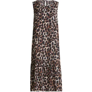 Betty & Co Sommerkleid Braun Leo-Look 42